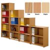 Bookcase Solid Back Fixed Shelves Medium