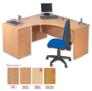 Classic Crescent Workstation Right-hand