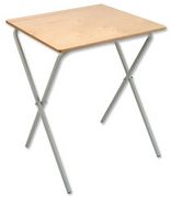 Trexus Examination Table with Grey Foldaway Frame W600xD550xH720mm Beech