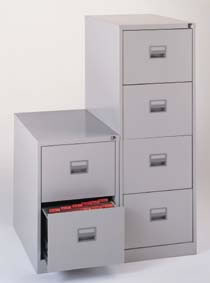 Trexus Filing Cabinet Steel Lockable 2-Drawer