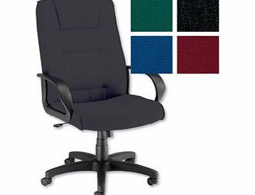 Trexus Intro Managers Armchair Back H720mm W530xD510xH470-570mm Charcoal Ref 10568-01