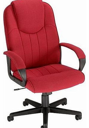 Intro Managers Armchair High Back 670mm Seat W520xD470xH440-540mm Burgundy