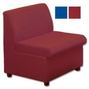 Modular Reception Chair Fully Upholstered W590xD500xH420mm Burgundy
