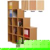 Trexus Narrow Bookcase Solid Back Fixed Shelves
