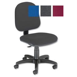 Office Operator Chair Charcoal Medium Back