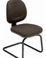 Plus Cantilever Visitors Chair Back H400mm W460xD450xH430mm Charcoal