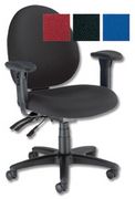 Trexus Plus Napier Operator Chair Heavy Duty Back H495mm Seat W520xD475xH430-520mm Blue