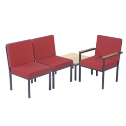 trexus Reception Armchair Metal Deep-cushioned