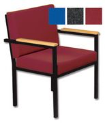 Trexus Reception Armchair Traditional Metal Deep-cushioned W520xD660xH790mm Burgundy