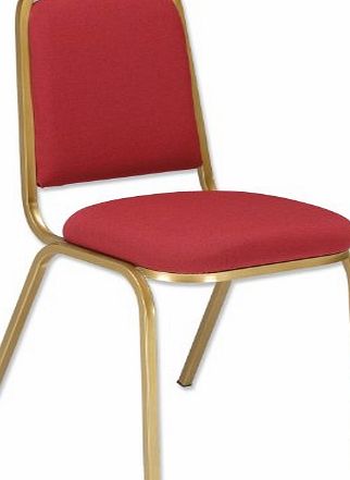 trexus Reception Chair Beech Burgundy