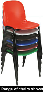 Trexus Stacking Chair Polypropylene with Black