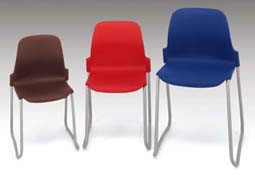 Trexus Stacking Chair Polypropylene with Skid