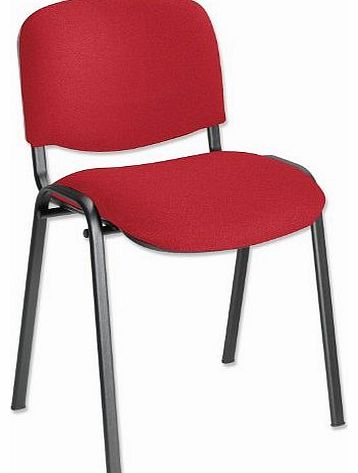 Stacking Chair with Seat W530xD590xH820mm Burgundy