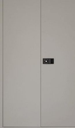 Trexus Storage Cupboard Steel 2-Door W914xD400xH1806mm Grey