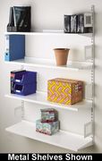 Trexus Top Shelf Shelving Unit System 4 Shelves Wall-mounted W1500xD270xH1048mm Beech