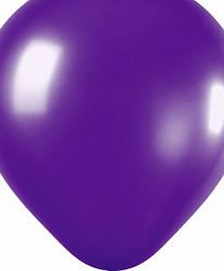 25 x 12 inch Purple Metallic Wedding Balloons