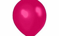 Tri Balloons Fushsia 12 Inches Metallic Helium Quality Latex Balloons - Pack of 50