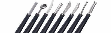Eight Piece Professional Garnishing Tool Set