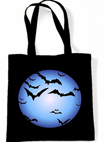 Full Moon amp; Bats Halloween Tote Sholder Bag