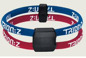 trion:z Dual Loop Magnetic/Ion Bracelet Blue/Red