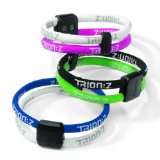 Trion:Z TrionZ Magnetic Ionic Therapy Bracelet (Black/Pink,Large)