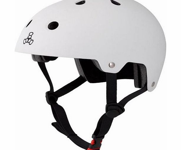 Triple 8 Brainsaver EPS Helmet - White Rubber