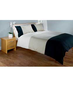 triptych Duvet Set Stone King Size Bed