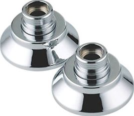 Triton, 1228[^]1618F Bar Mixer Valve Wall Brackets Chrome 1618F