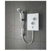 Triton Glass Electric Shower White Glass