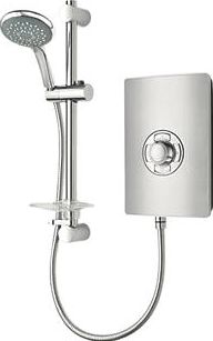 Triton Miniatures Manual Electric Shower Brushed