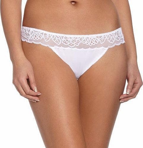 Triumph Amourette Spotlight Low Rise Womens String White Size 16