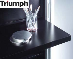 Triumph pull out reference shelf