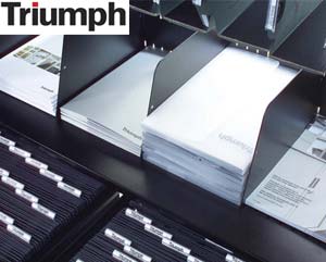 Triumph slotted filing shelf