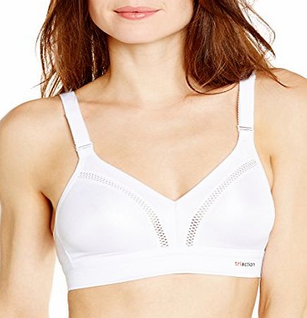 Triumph Tri-Action Workout Full Cup Womens Bra White 42DD