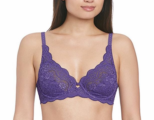 Womens Amourette 300 W Full Cup Everyday Bra, Purple (Dark Purple), 34G