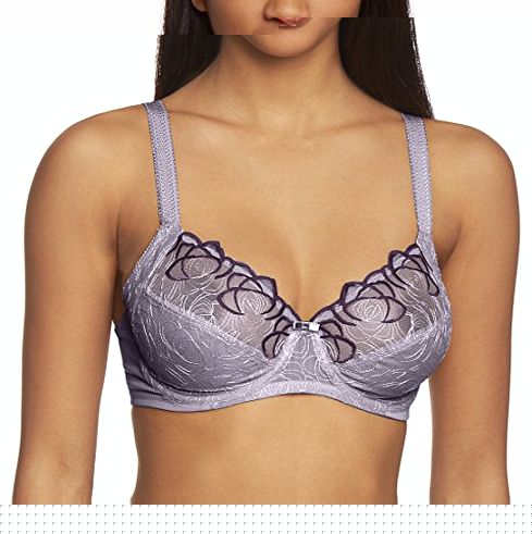 Womens Flower Passione W Full Cup Everyday Bra, Blue (Twilight Blue), 38DD