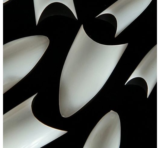 TRIXES 500 White French False Acrylic Nail Art Tips Gel Makeup