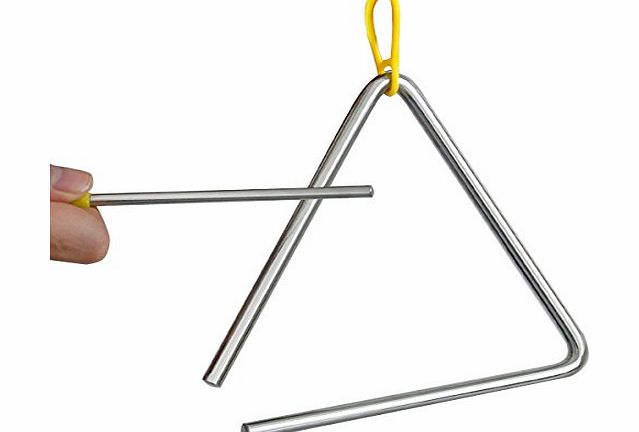 TRIXES Musical Triangle Steel School Children Percussion Instrument with Beater