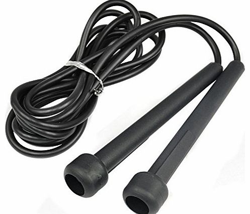 Professional Gym Skipping Rope Boxing Jumping Speed Exercise Fitness Plastic Black