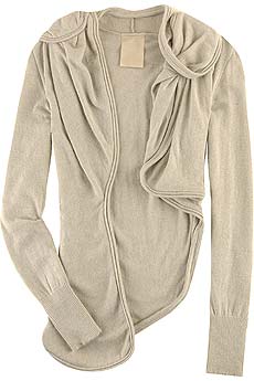 Trosman Asymmetrical draped cardigan