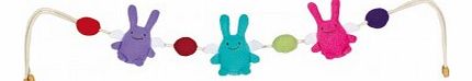 Crib String with Rattles - Angel Bunnies `One size