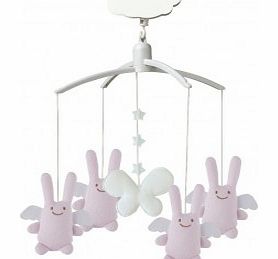 Trousselier Musical angel bunny mobile - pink `One size