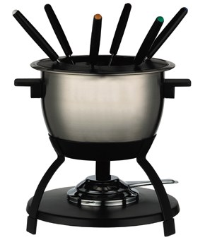 Trudeau Stainless Steel Fondue Set