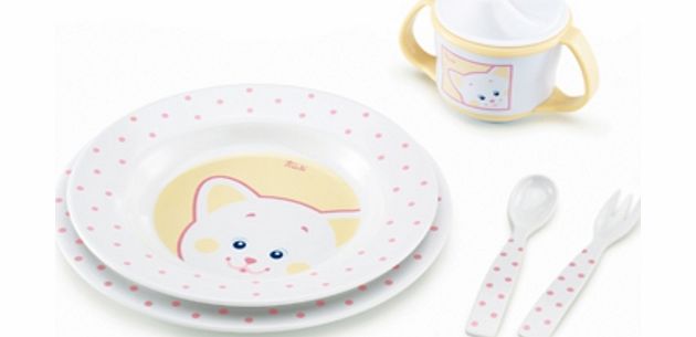 TRUDI Soft Toys Baby Chic - Set Good Appetite Kitten -