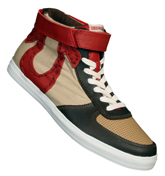 True Religion Ace Hi Khaki, Brown and Red Trainers