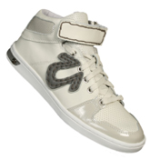 True Religion Carson Mid White and Grey