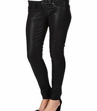 Casey black coated cotton skinny jeans