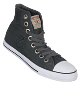 True Religion Dylan Army Green Hi Top Sneakers
