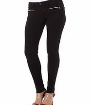 True Religion Edie black cotton skinny jeans