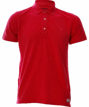 True Religion Embroidered Pique Polo Red